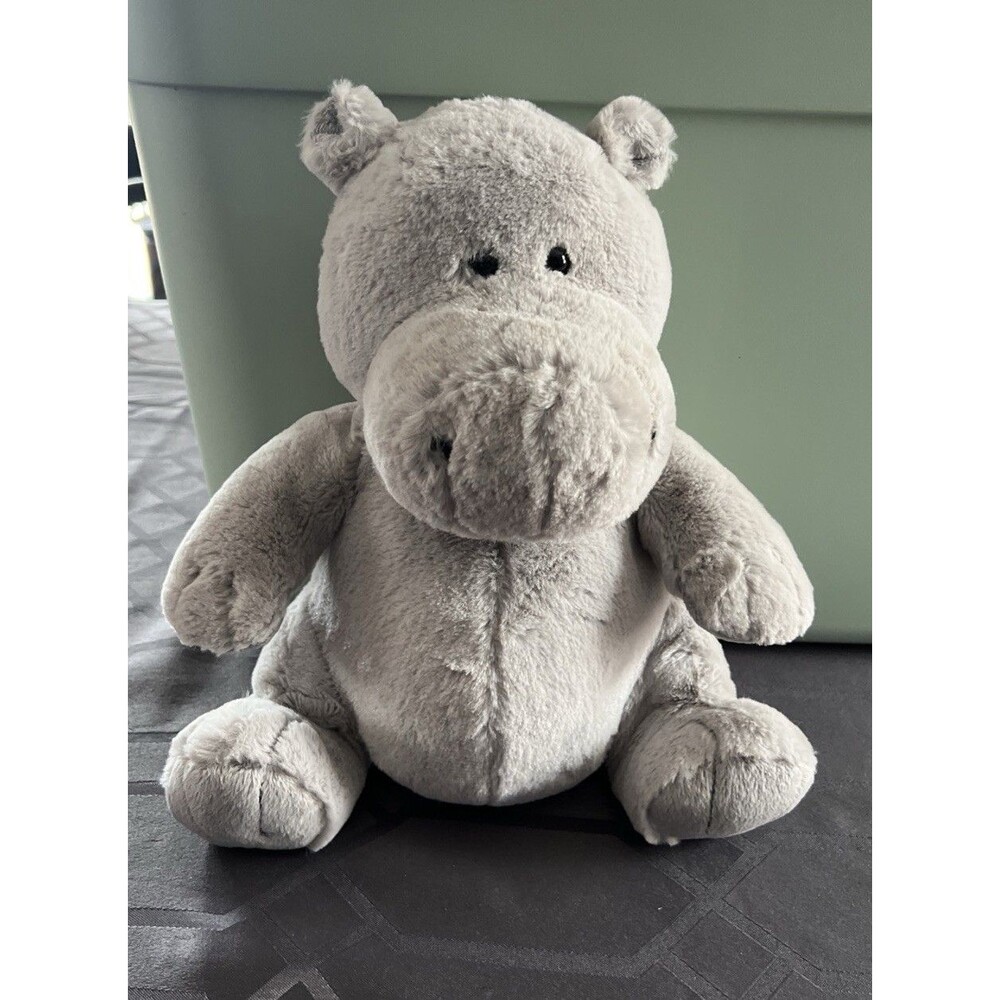 Hippo Curious George 13” Toy Kohl’s Cares Plush Gray Soft Stuffed Animal